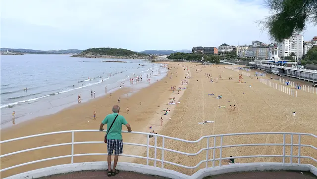 Plaża w Santander, Kantabria, Hiszpania